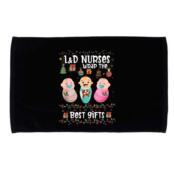 L&D Labor And Delivery Nurses Wrap The Best Christmas Microfiber Hand Towel