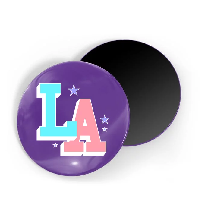 LA LOS ANGELES VARSITY TYPOGRAPHY Magnet