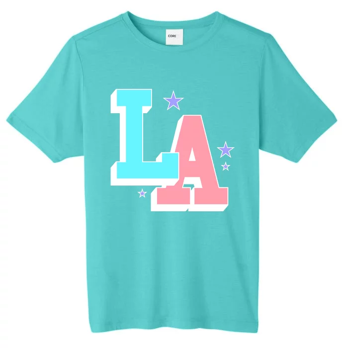 LA LOS ANGELES VARSITY TYPOGRAPHY ChromaSoft Performance T-Shirt