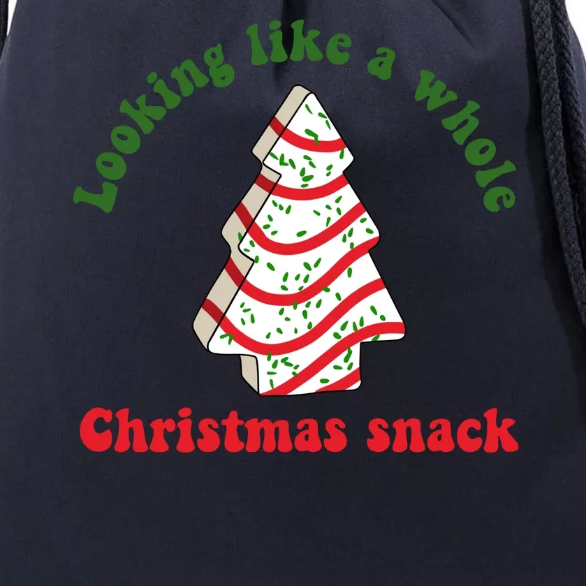 Looking Like A Whole Christmas Snack Drawstring Bag