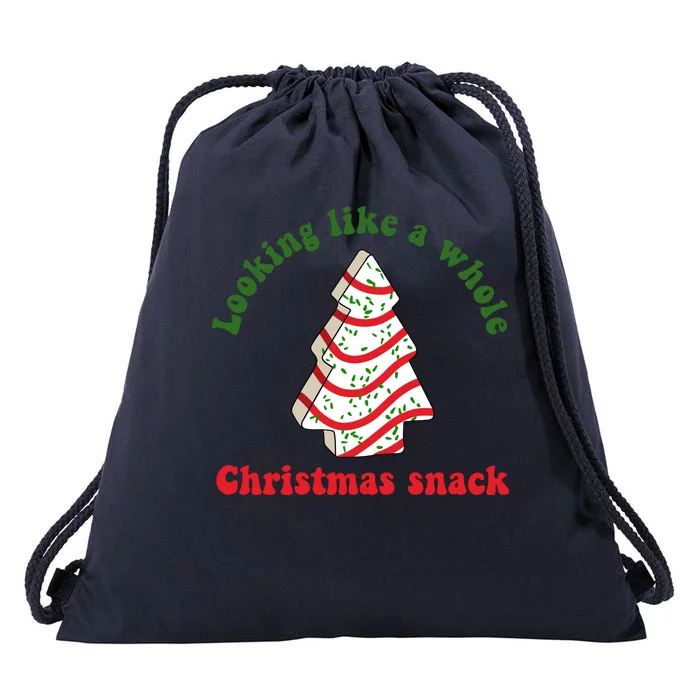 Looking Like A Whole Christmas Snack Drawstring Bag