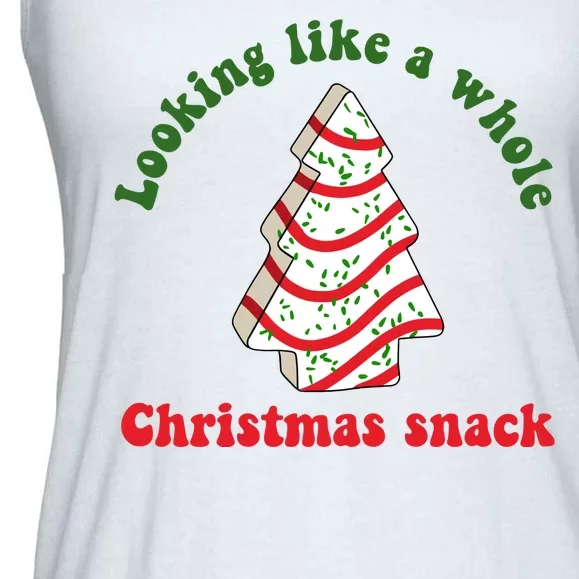 Looking Like A Whole Christmas Snack Ladies Essential Flowy Tank