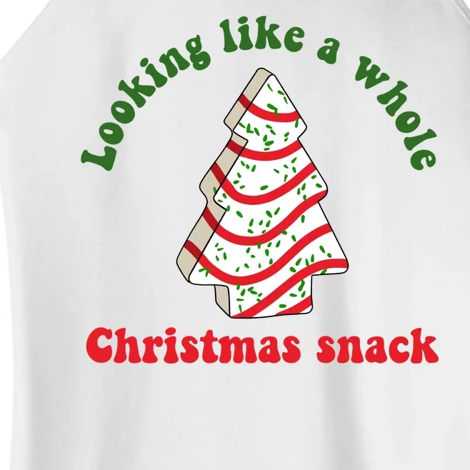 Looking Like A Whole Christmas Snack Women’s Perfect Tri Rocker Tank