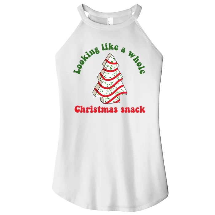 Looking Like A Whole Christmas Snack Women’s Perfect Tri Rocker Tank