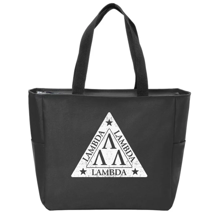 Lambda Zip Tote Bag