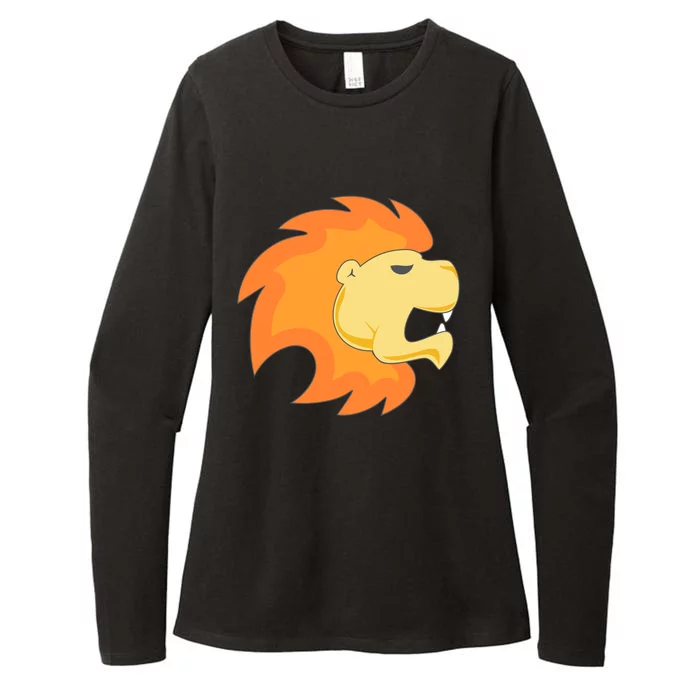 Leo Lion Astrology Horoscope Teens Backprint Gift Womens CVC Long Sleeve Shirt