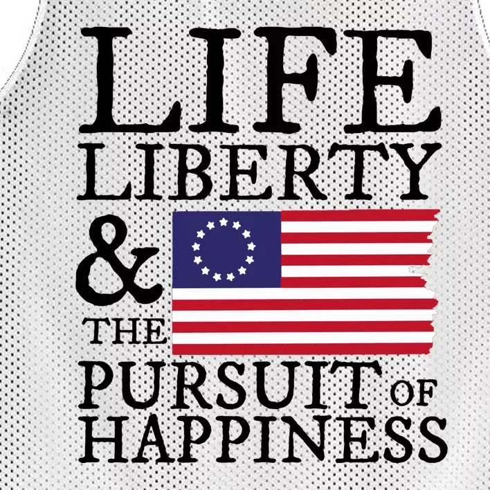 Life Liberty And The Pursuit Of Happiness 4th Of July Mesh Reversible Basketball Jersey Tank