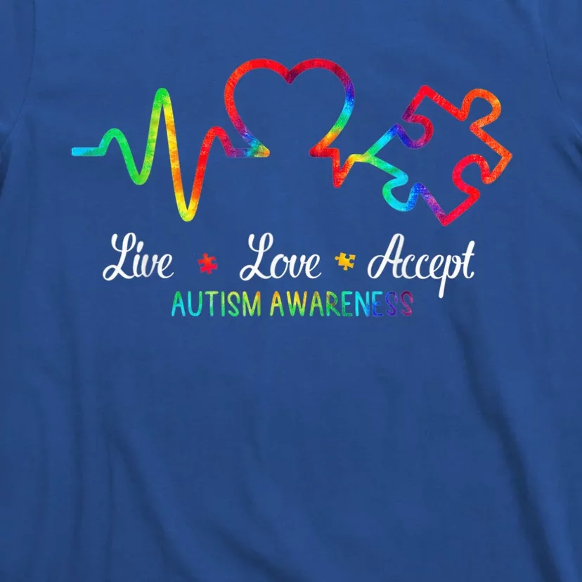 Live Love Accept Autism Awareness T-Shirt