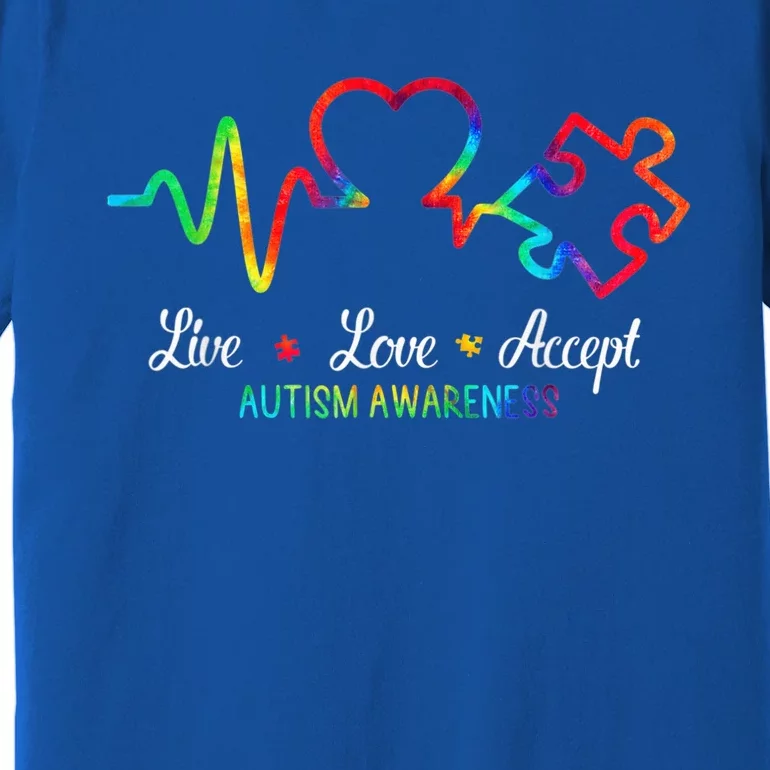 Live Love Accept Autism Awareness Premium T-Shirt