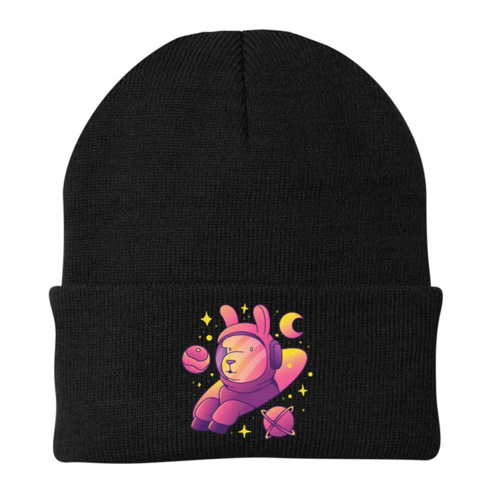 Llama Astronaut Knit Cap Winter Beanie