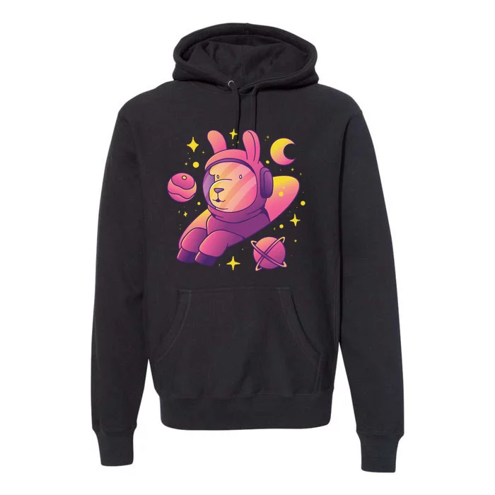 Llama Astronaut Premium Hoodie