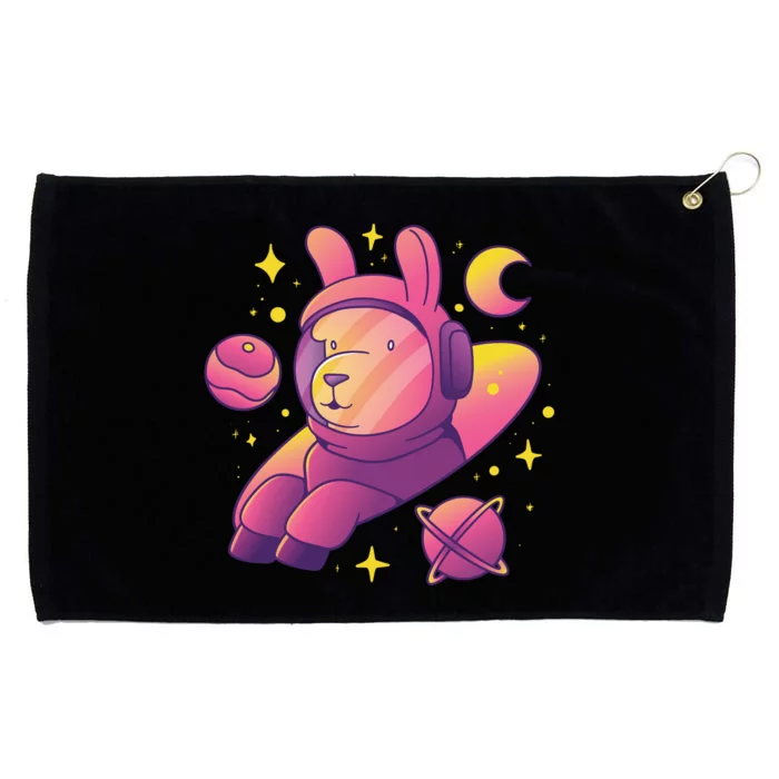 Llama Astronaut Grommeted Golf Towel