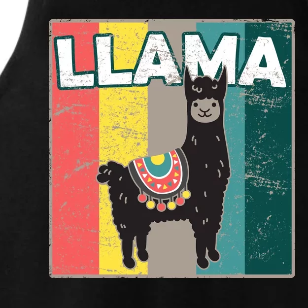 Llama Retro Ladies Tri-Blend Wicking Tank