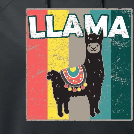 Llama Retro Performance Fleece Hoodie