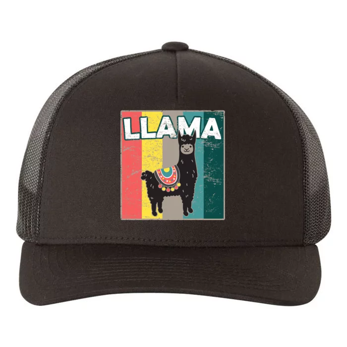 Llama Retro Yupoong Adult 5-Panel Trucker Hat