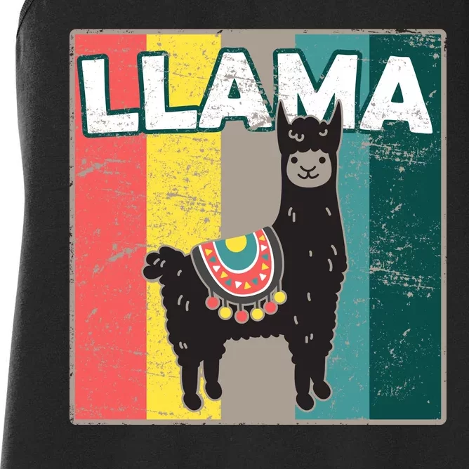 Llama Retro Women's Racerback Tank