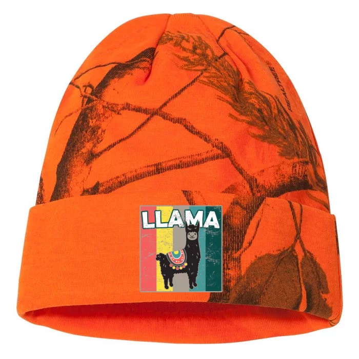 Llama Retro Kati - 12in Camo Beanie