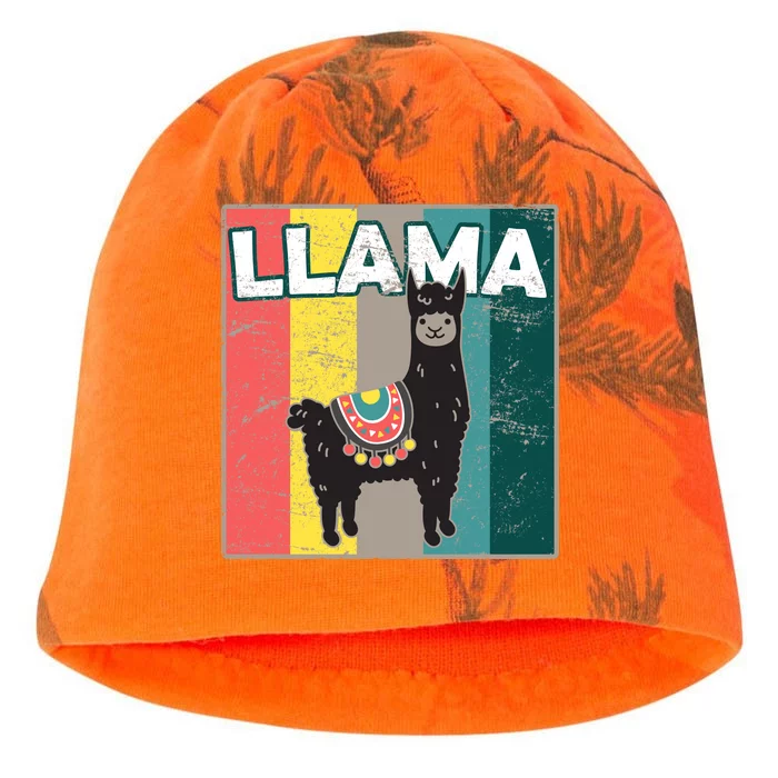 Llama Retro Kati - Camo Knit Beanie