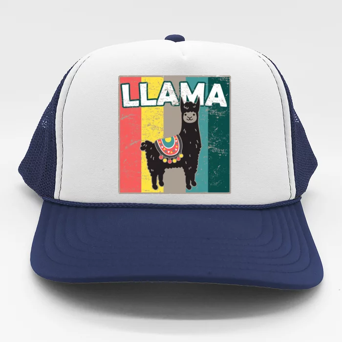 Llama Retro Trucker Hat