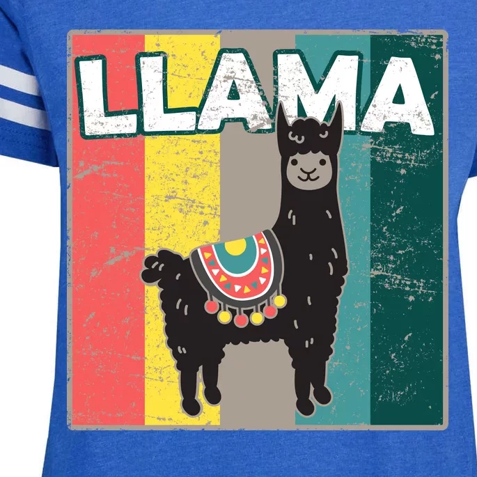 Llama Retro Enza Ladies Jersey Football T-Shirt