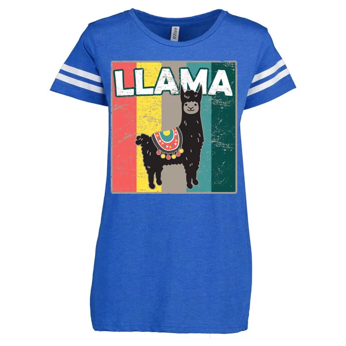 Llama Retro Enza Ladies Jersey Football T-Shirt