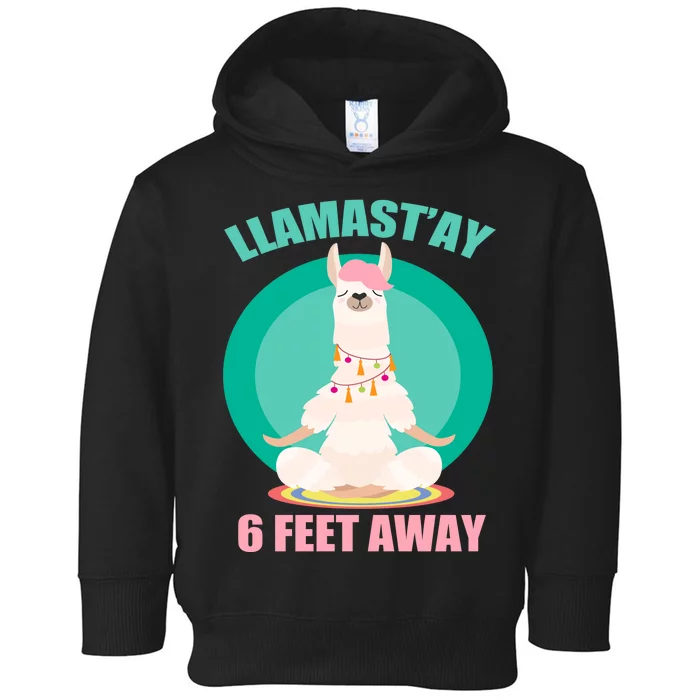 Llamast'ay 6 Feet Away Funny Social Distancing Toddler Hoodie