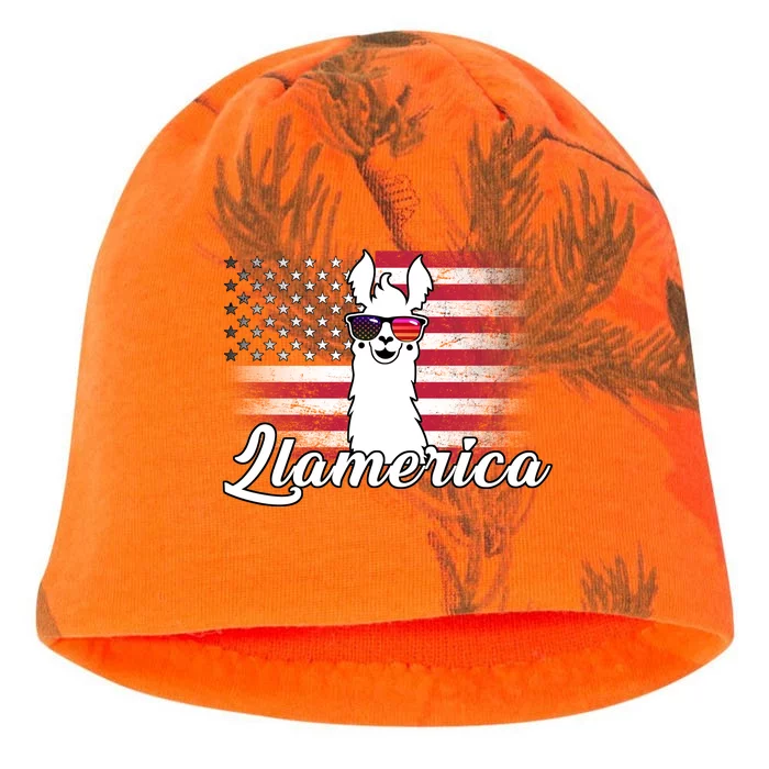 Llamerica Merica Flag Kati - Camo Knit Beanie