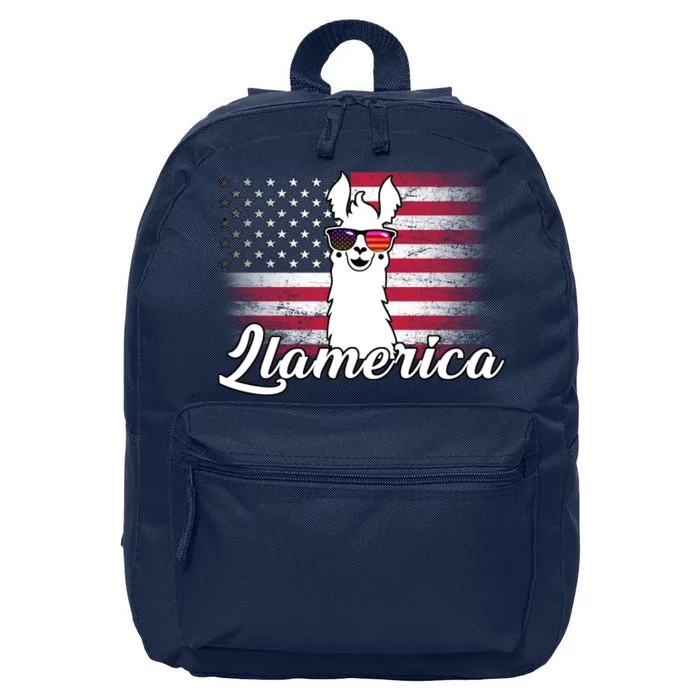 Llamerica Merica Flag 16 in Basic Backpack