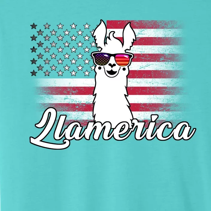 Llamerica Merica Flag ChromaSoft Performance T-Shirt