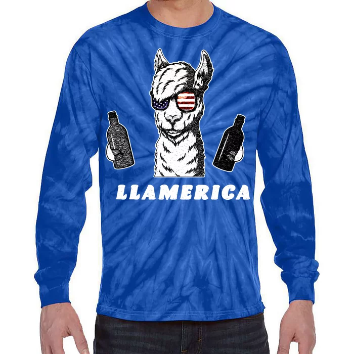 Llamerica Vintage Tie-Dye Long Sleeve Shirt