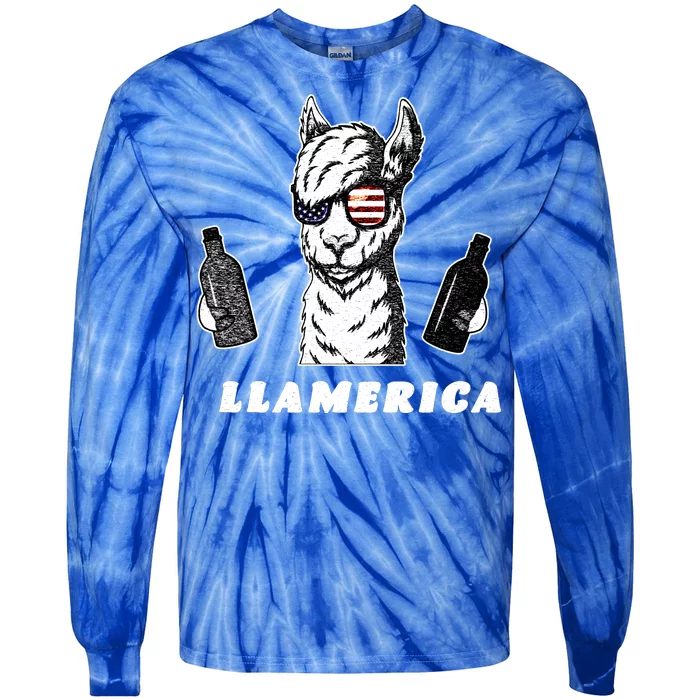 Llamerica Vintage Tie-Dye Long Sleeve Shirt