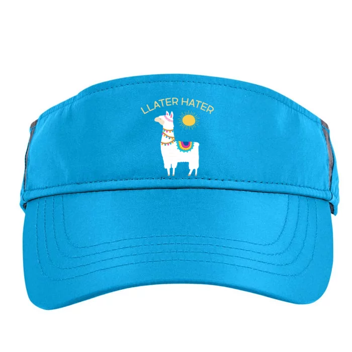 Llater Hater Llama Adult Drive Performance Visor