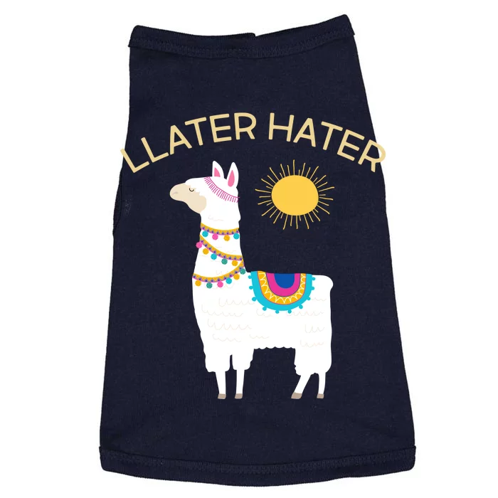 Llater Hater Llama Doggie Tank