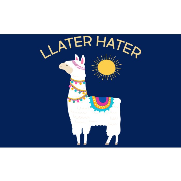 Llater Hater Llama Bumper Sticker