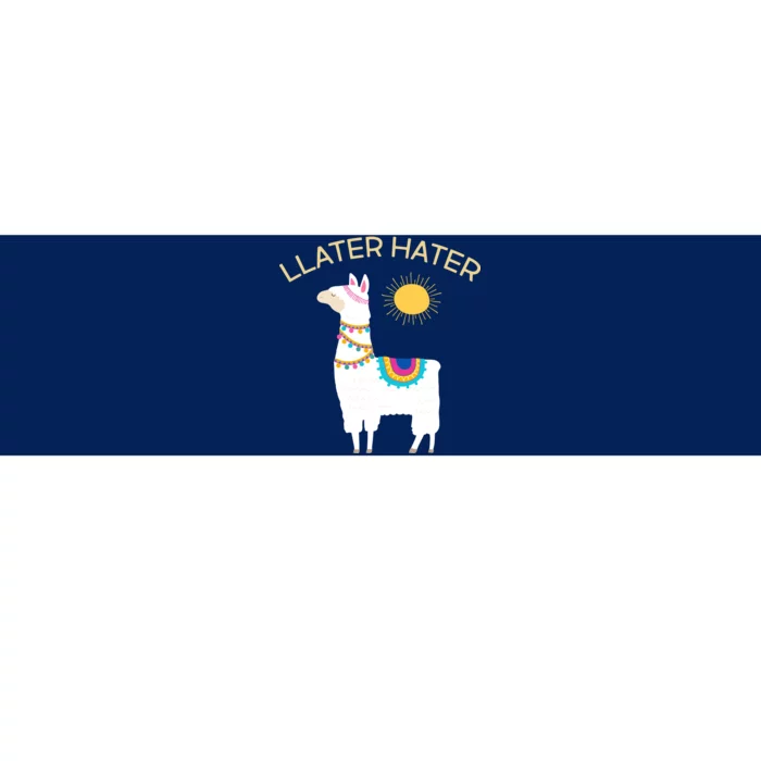 Llater Hater Llama Bumper Sticker