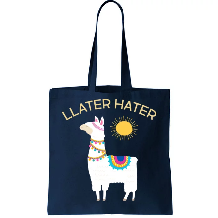 Llater Hater Llama Tote Bag