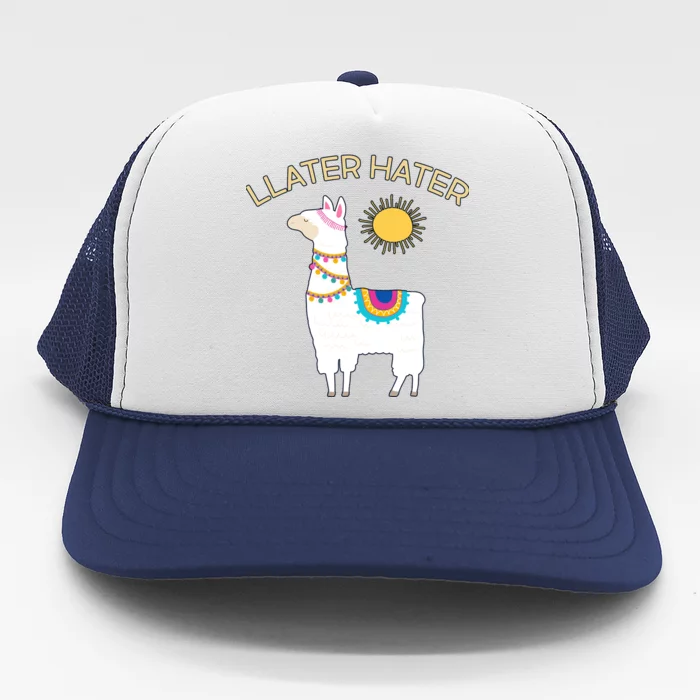 Llater Hater Llama Trucker Hat