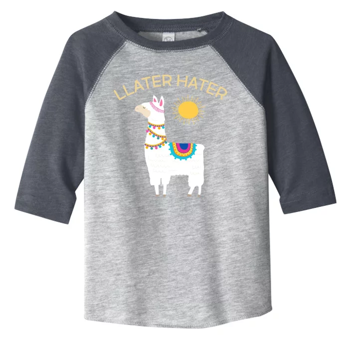 Llater Hater Llama Toddler Fine Jersey T-Shirt