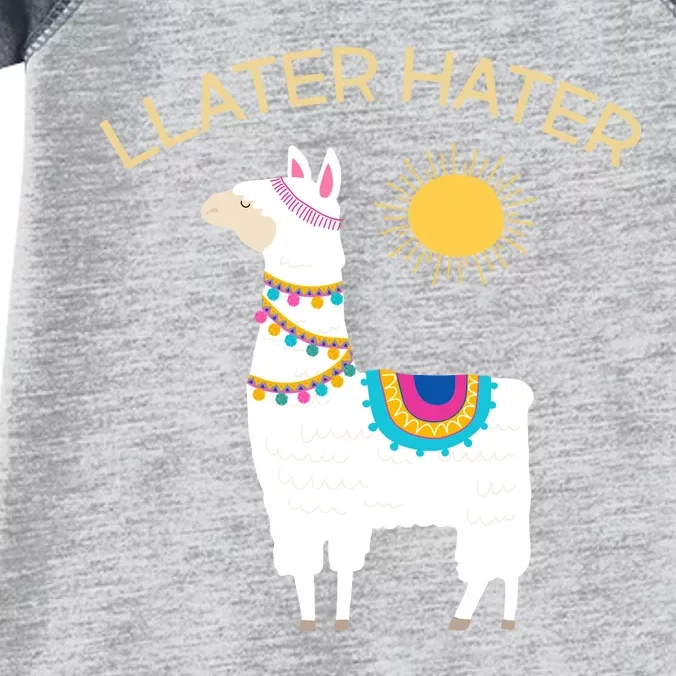 Llater Hater Llama Infant Baby Jersey Bodysuit