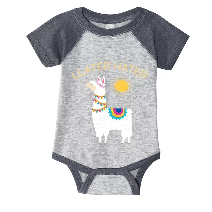 Llater Hater Llama Infant Baby Jersey Bodysuit