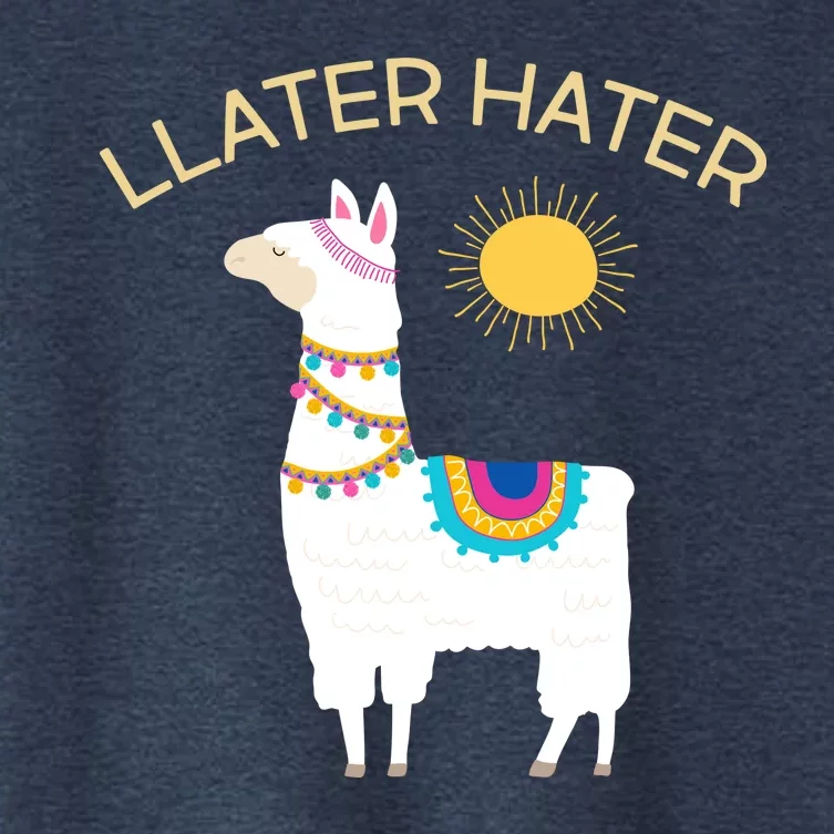 Llater Hater Llama Women's Crop Top Tee