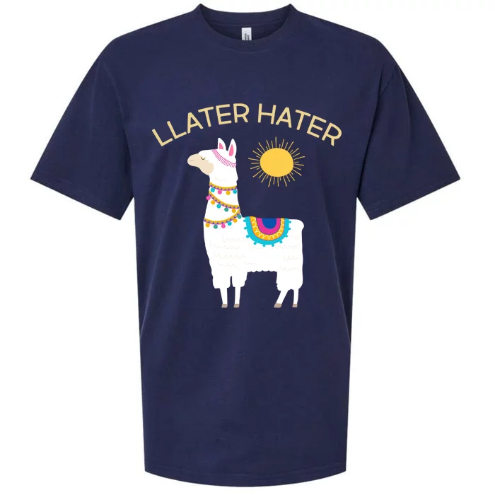 Llater Hater Llama Sueded Cloud Jersey T-Shirt