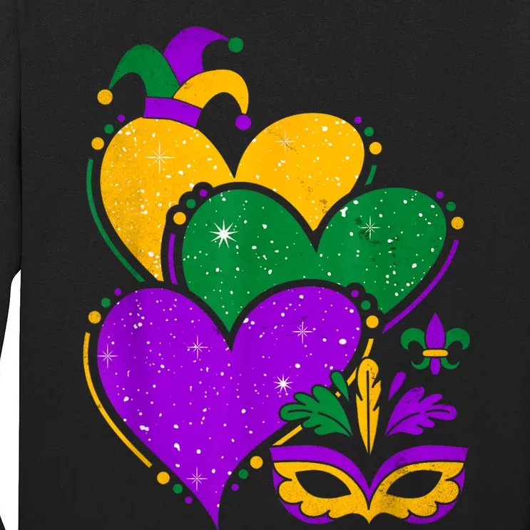 Laissez Les Bon Temps Rouler Happy Mardi Gras Fat Tuesday Tall Long Sleeve T-Shirt