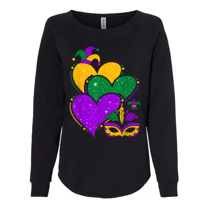 Laissez Les Bon Temps Rouler Happy Mardi Gras Fat Tuesday Womens California Wash Sweatshirt