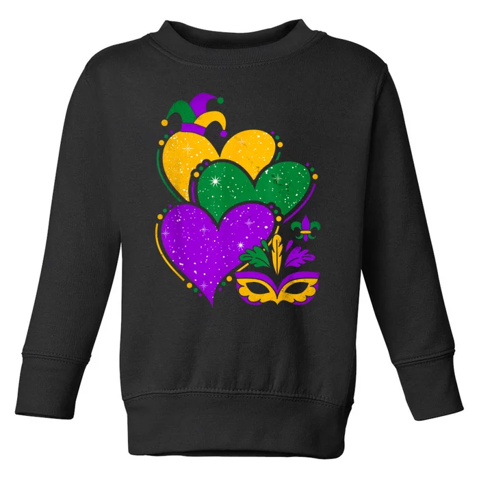 Laissez Les Bon Temps Rouler Happy Mardi Gras Fat Tuesday Toddler Sweatshirt