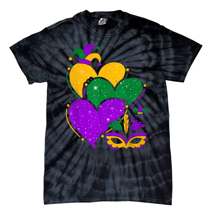 Laissez Les Bon Temps Rouler Happy Mardi Gras Fat Tuesday Tie-Dye T-Shirt