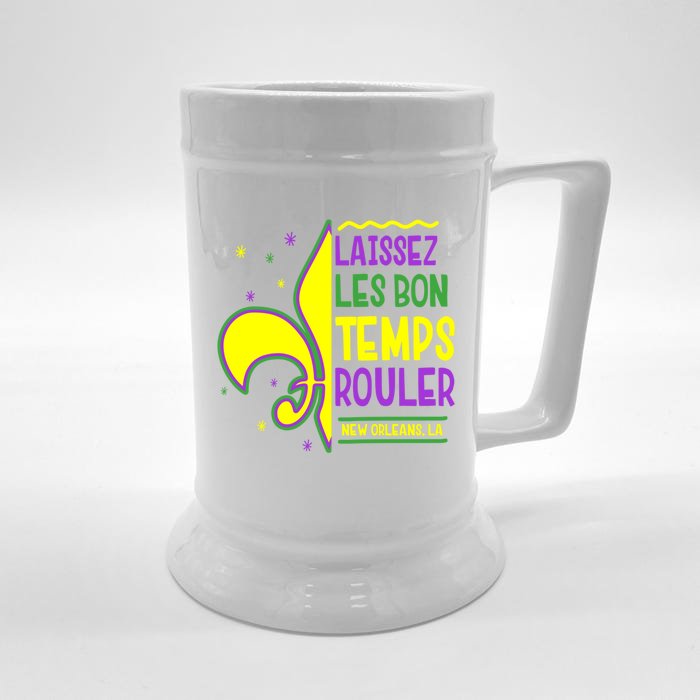 Laissez Les Bon Temps Rouler Let The Good Times Roll Front & Back Beer Stein