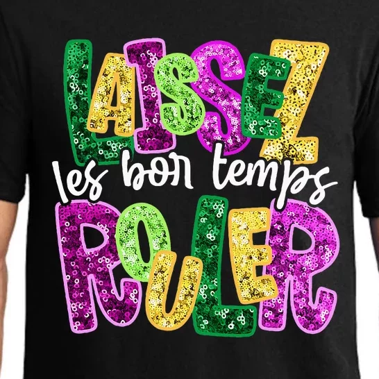 Laissez Les Bon Temps Rouler Happy Mardi Gras Fat Tuesday Pajama Set