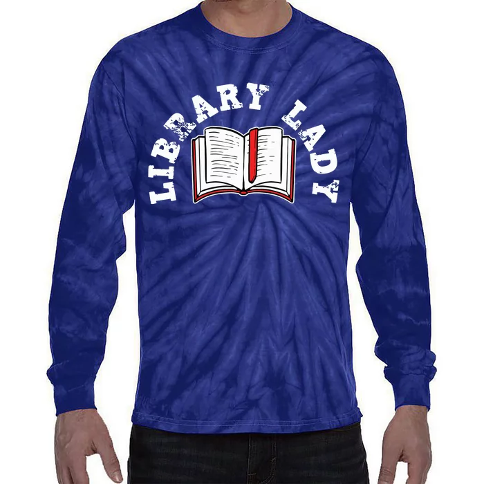 Library Librarian Bookworm Reading Books Tie-Dye Long Sleeve Shirt