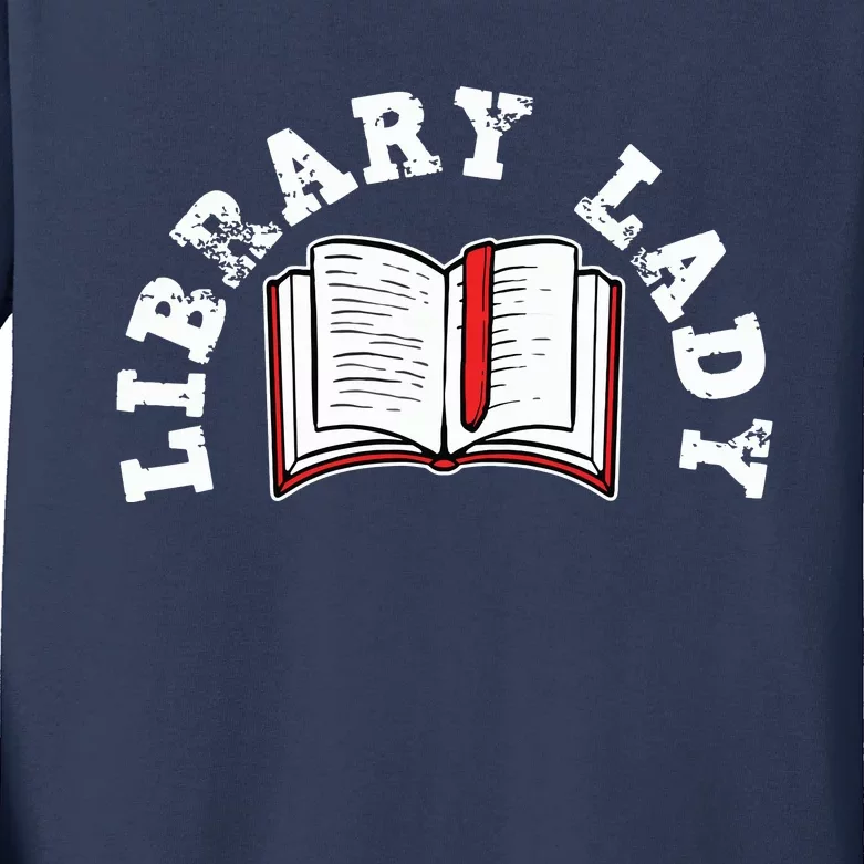 Library Librarian Bookworm Reading Books Kids Long Sleeve Shirt